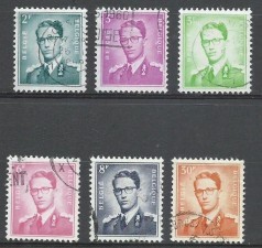 BELÇİKA 1972 DAMGALI KRAL BAUDOUİN SERİSİ