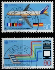 ALMANYA (BATI) 1988 DAMGALI AVRUPA CEPT SERİSİ