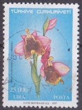 1997 DAMGALI SÜREKLİ 25 TL ÇİÇEK SERİSİ