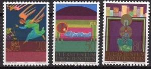 LİECHTENSTEİN 1980 DAMGASIZ CHRİSTMAS SERİSİ