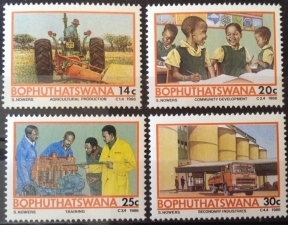 BOPHUTHATSWANA 1986 DAMGASIZ TEMİSANO PROJESİ SERİSİ