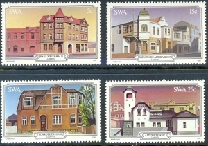 GÜNEY BATI AFRİKA 1981 DAMGASIZ LUDERİTZ BİNALARI SERİSİ